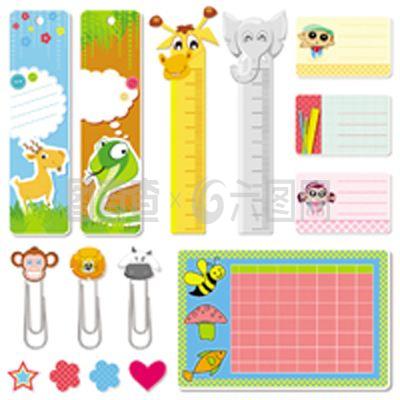 校園文具卡通化 矢量圖設計賦能文具用品的趣味與實用